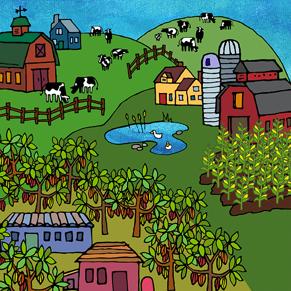 Ikon for blomstrende landmænd og landarbejdere